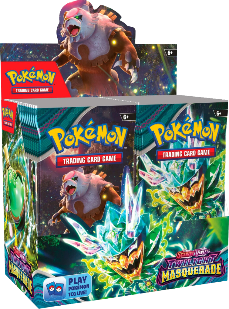 Pokmon TCG: Scarlet & Violet- Twilight Masquerade Booster Box Pokmon TCG: Scarlet & Violet- Twilight Masquerade Booster Box