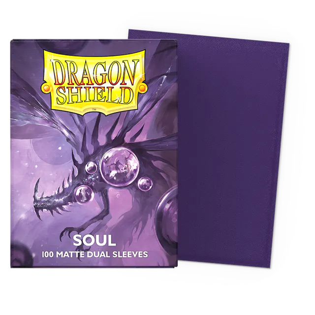 Dragon Shields: (100) Matte Dual - Metallic Purple / Soul