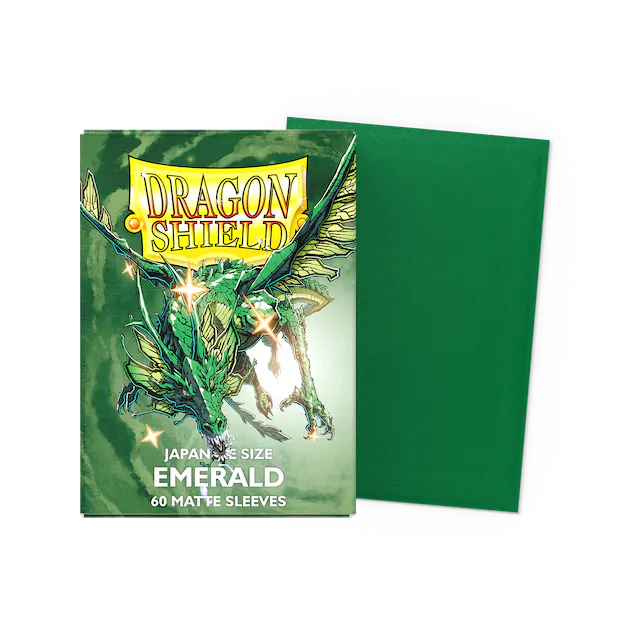 Dragon Shields Japanese: (60) Matte Emerald