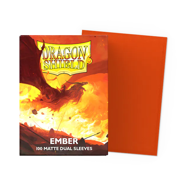 Dragon Shields: (100) Matte Dual - Ember