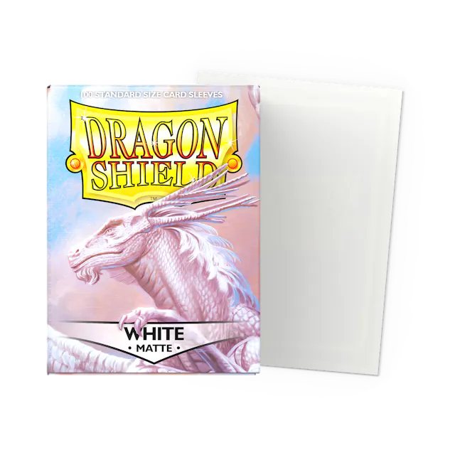 Dragon Shield Sleeves: Standard- Matte White (100 ct.)