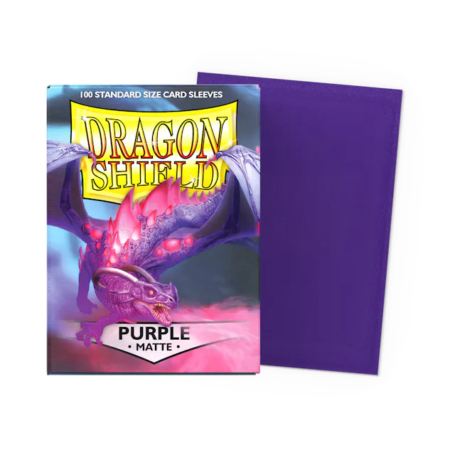 Dragon Shield Sleeves: Standard- Matte Purple (100 ct.)