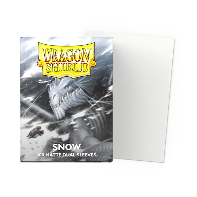 Dragon Shields: (100) Matte Dual - Snow