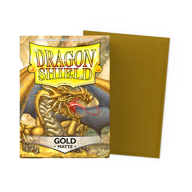 Dragon Shield Sleeves: Standard- Matte Gold (100 ct.)