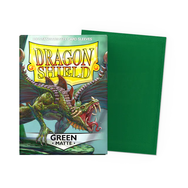 Dragon Shield Sleeves: Standard- Matte Green (100 ct.)