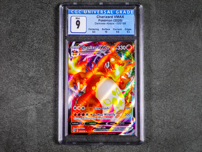 Charizard VMAX - CGC 9 Mint- Darkness Ablaze 020/189 Charizard VMAX - CGC 9 Mint- Darkness Ablaze 020/189