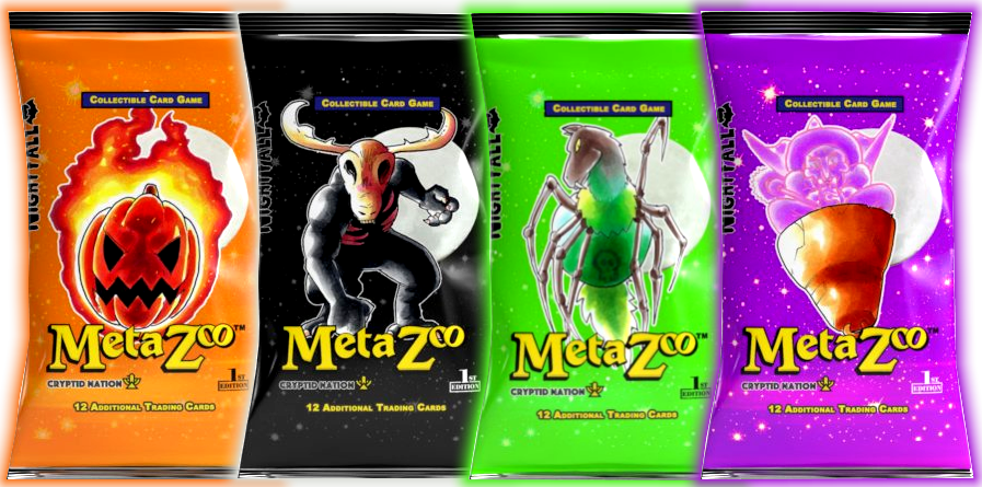 metazoo nightfall booster box 1st edition MetaZoo : 1st Edition Nightfall Booster Packs (4)